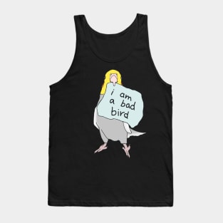 I am a bad bird - cockatiel Tank Top